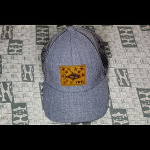 YETI Leather Fish Patch Adult SnapBack Hat